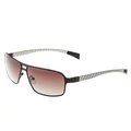 Julie Breed Sunglasses BSG003BN Meridian Sunglasses - Polarized Silver Titanium BSG003BN